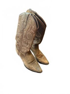 Durango Women's 13" Western Cowboy Boots Size 7.5 M Brown Leather